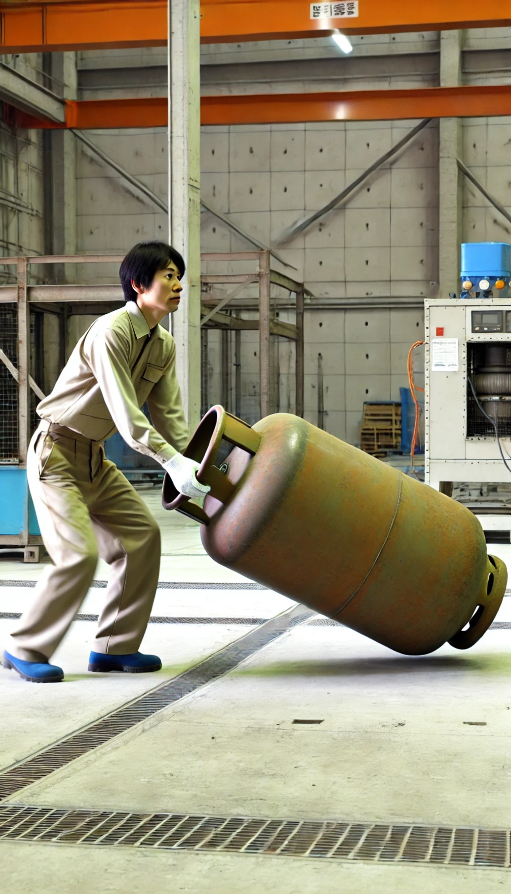 時給1350円～ガスボンベを機械へ脱着★