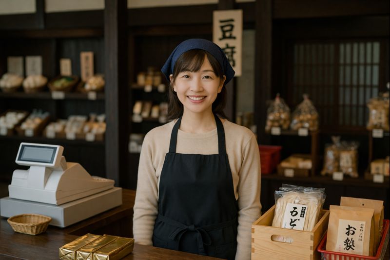 平日週３日勤務／水沢うどんの店舗売店で接客【女性スタッフ活躍中】扶養内勤務可