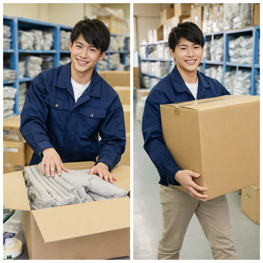【長期/直接雇用の可能性あり】カーテンの梱包・出荷作業